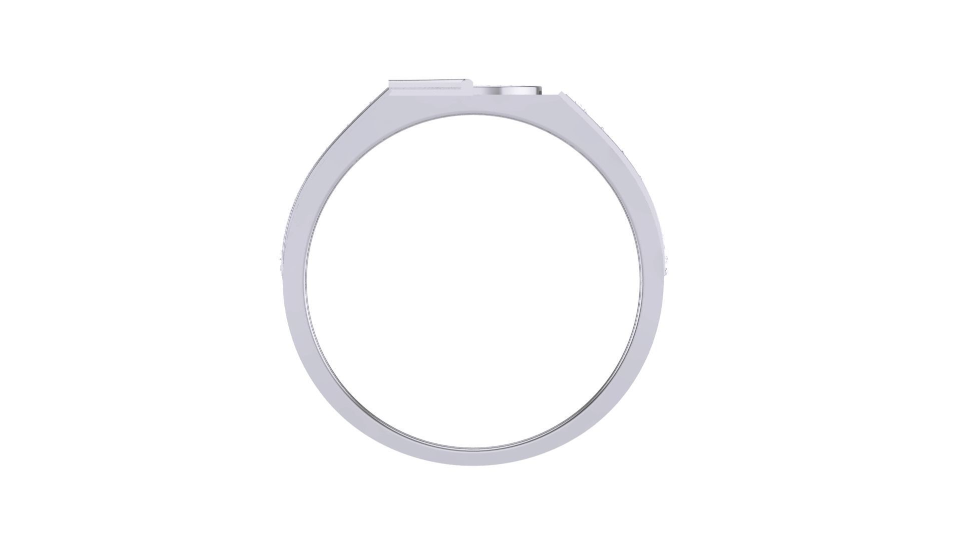 Men Groom Gents Diamond Ring 3dm stl obj mtl 3mf glb 3D print model_8