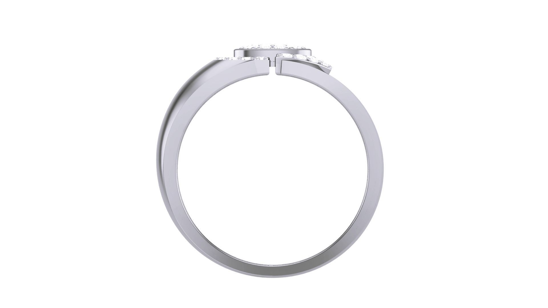 Men Groom Gents Diamond Ring 3dm stl obj mtl 3mf glb 3D print model_8