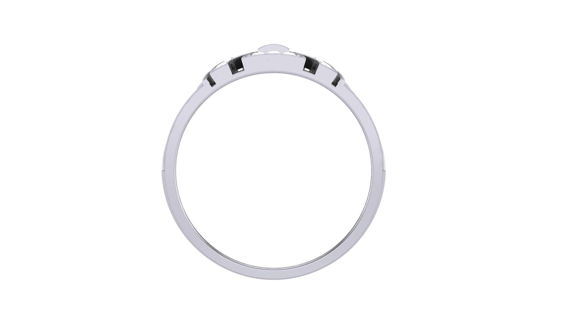 Men Groom Gents Diamond Ring 3dm stl obj mtl 3mf glb 3D print model_8
