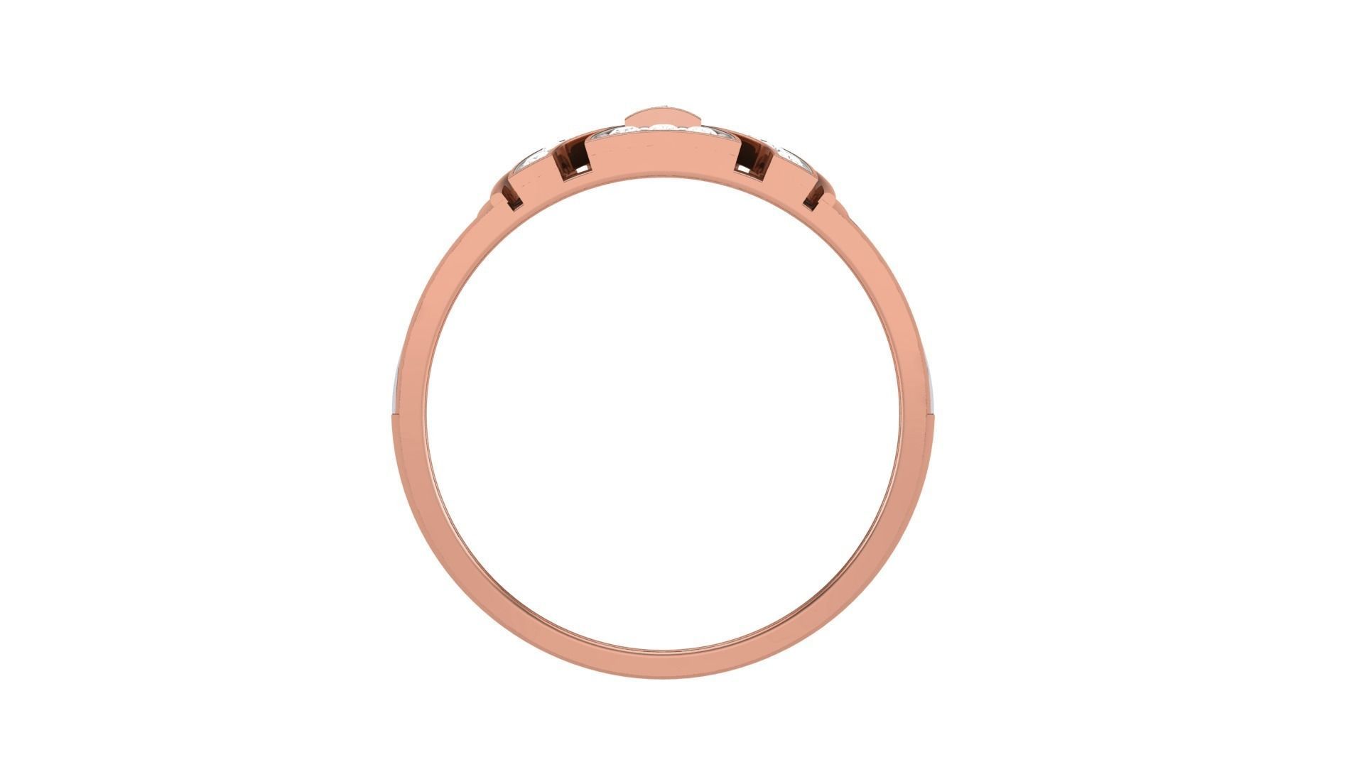 Men Groom Gents Diamond Ring 3dm stl obj mtl 3mf glb 3D print model_7