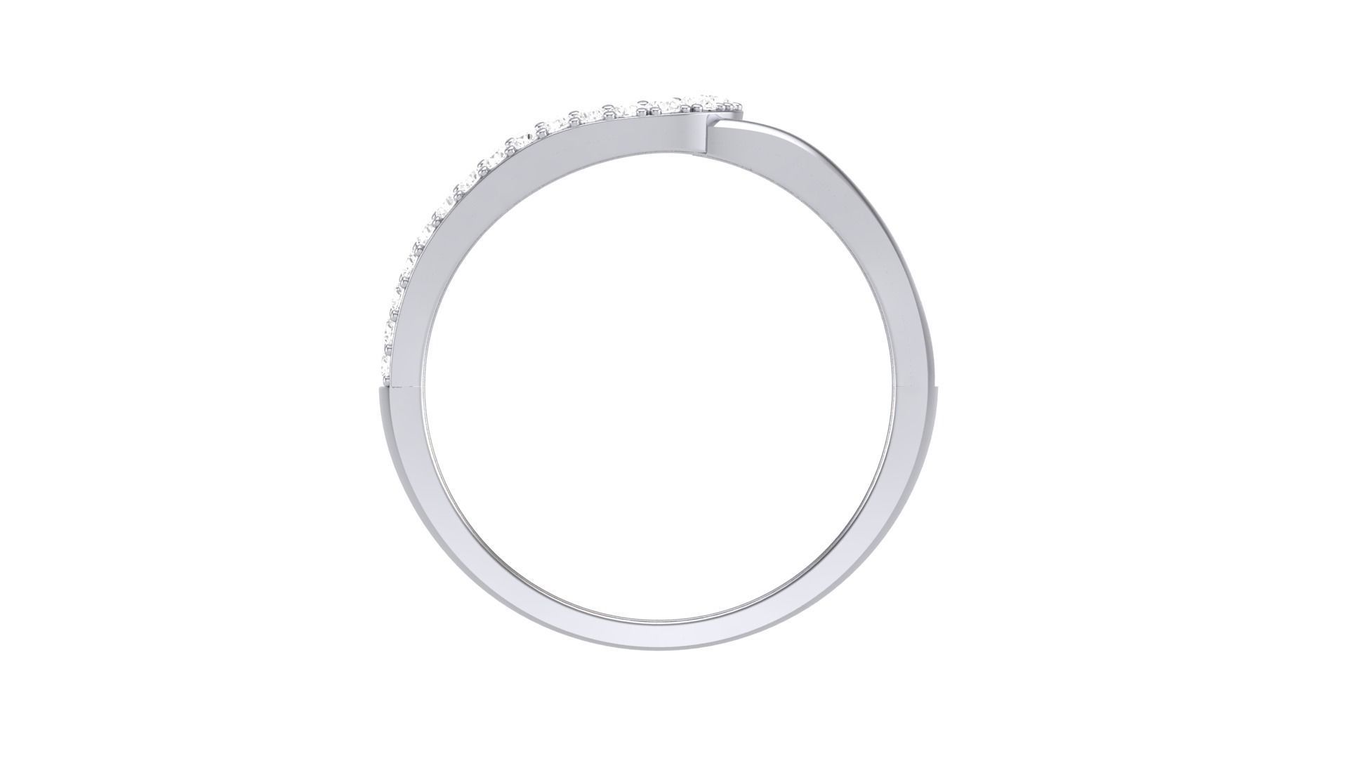 Men Groom Gents Diamond Ring 3dm stl obj mtl 3mf glb 3D print model_3