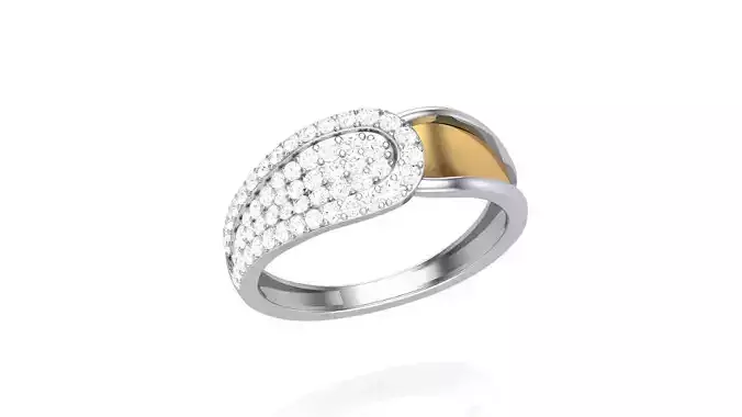 Men Groom Gents Diamond Ring 3dm stl obj mtl 3mf glb 3D print model