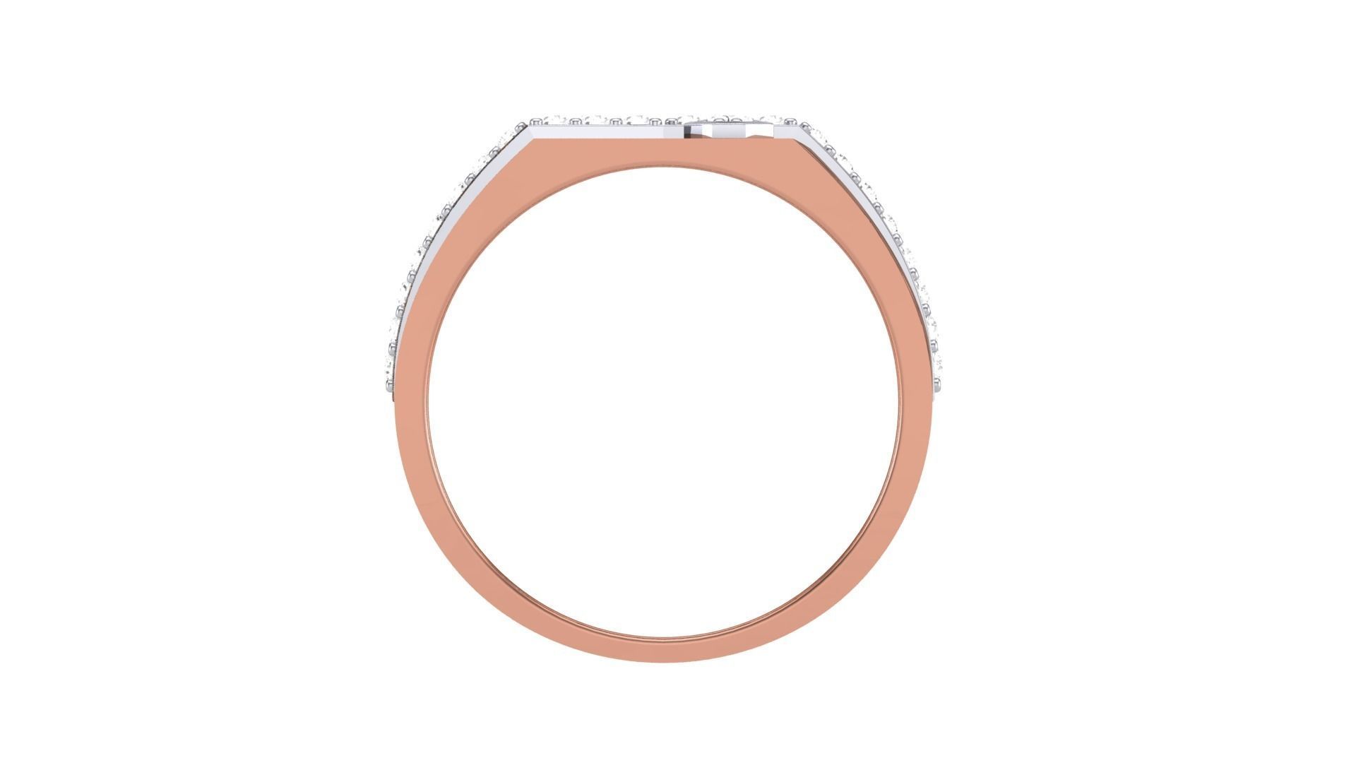 Men Groom Gents Diamond Ring 3dm stl obj mtl 3mf glb 3D print model_7