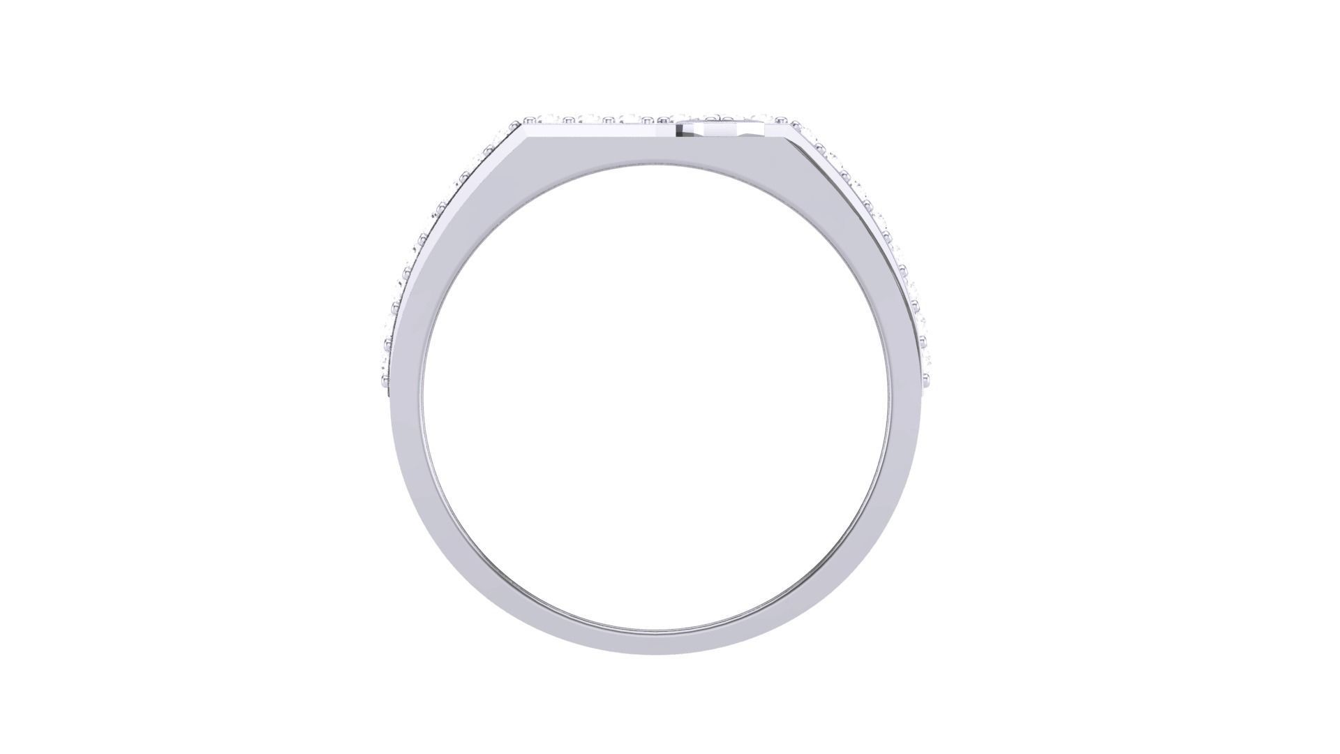 Men Groom Gents Diamond Ring 3dm stl obj mtl 3mf glb 3D print model_9