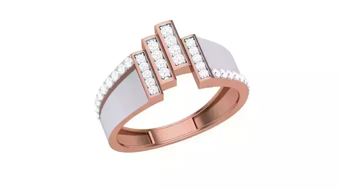 Men Groom Gents Diamond Ring 3dm stl obj mtl 3mf glb