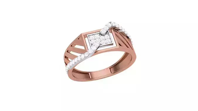 Men Groom Gents Diamond Ring 3dm stl obj mtl 3mf glb
