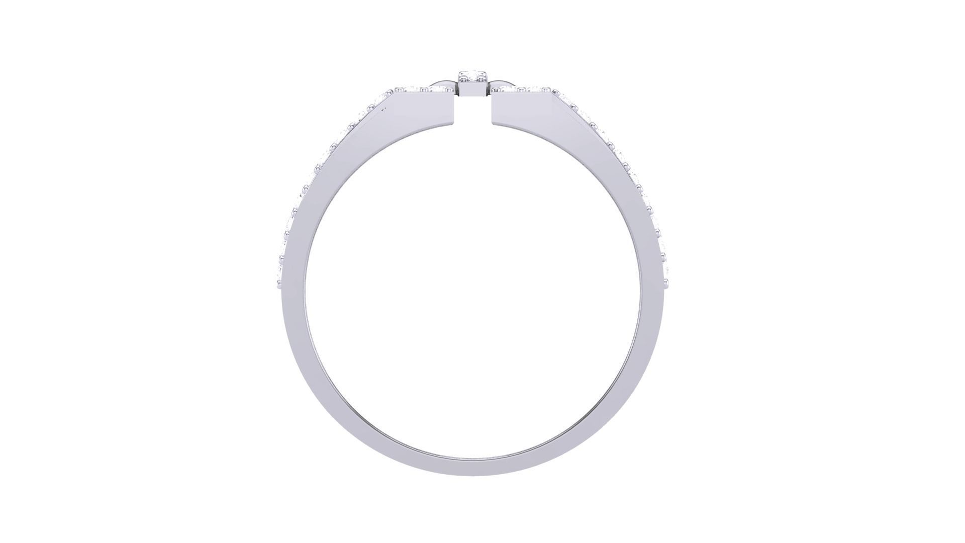 Men Groom Gents Diamond Ring 3dm stl obj mtl 3mf glb 3D print model_7