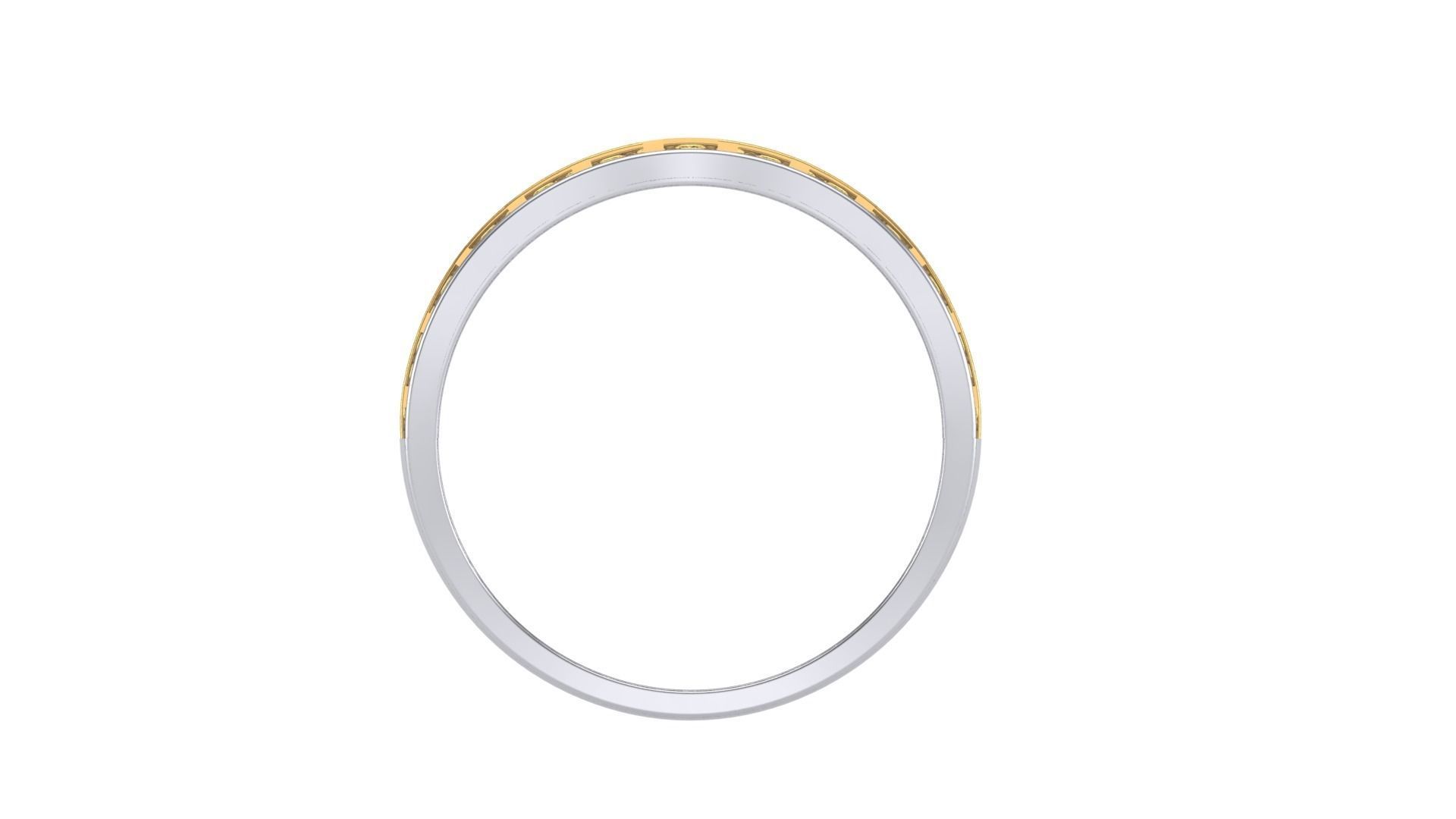 Men Groom Gents Diamond Ring 3dm stl obj mtl 3mf glb 3D print model_3