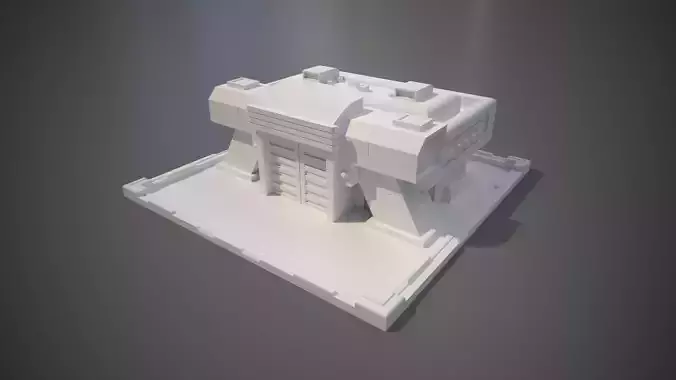 Futuristic Base Building 3D print model