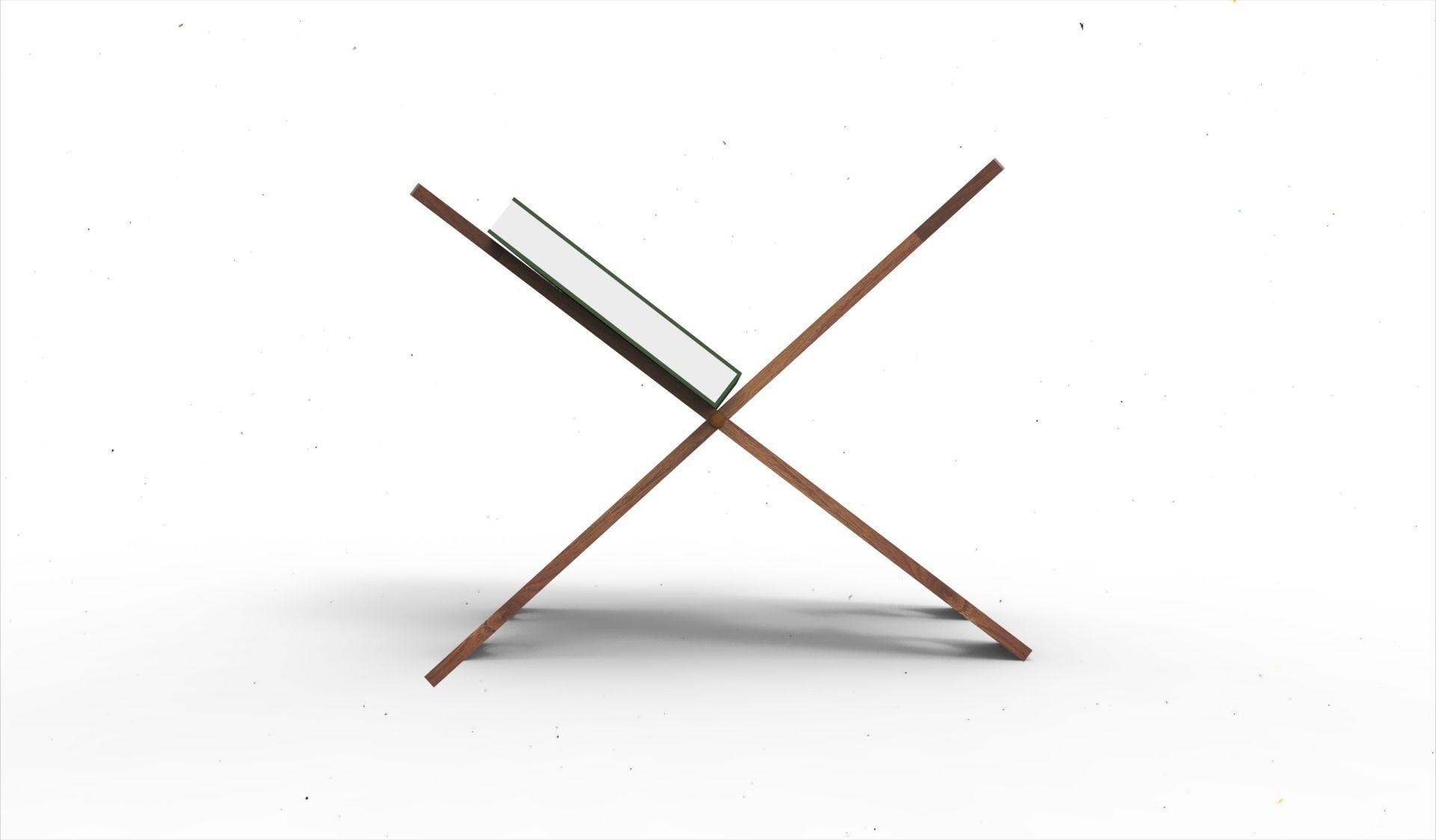 Quran support chair 3D model_2