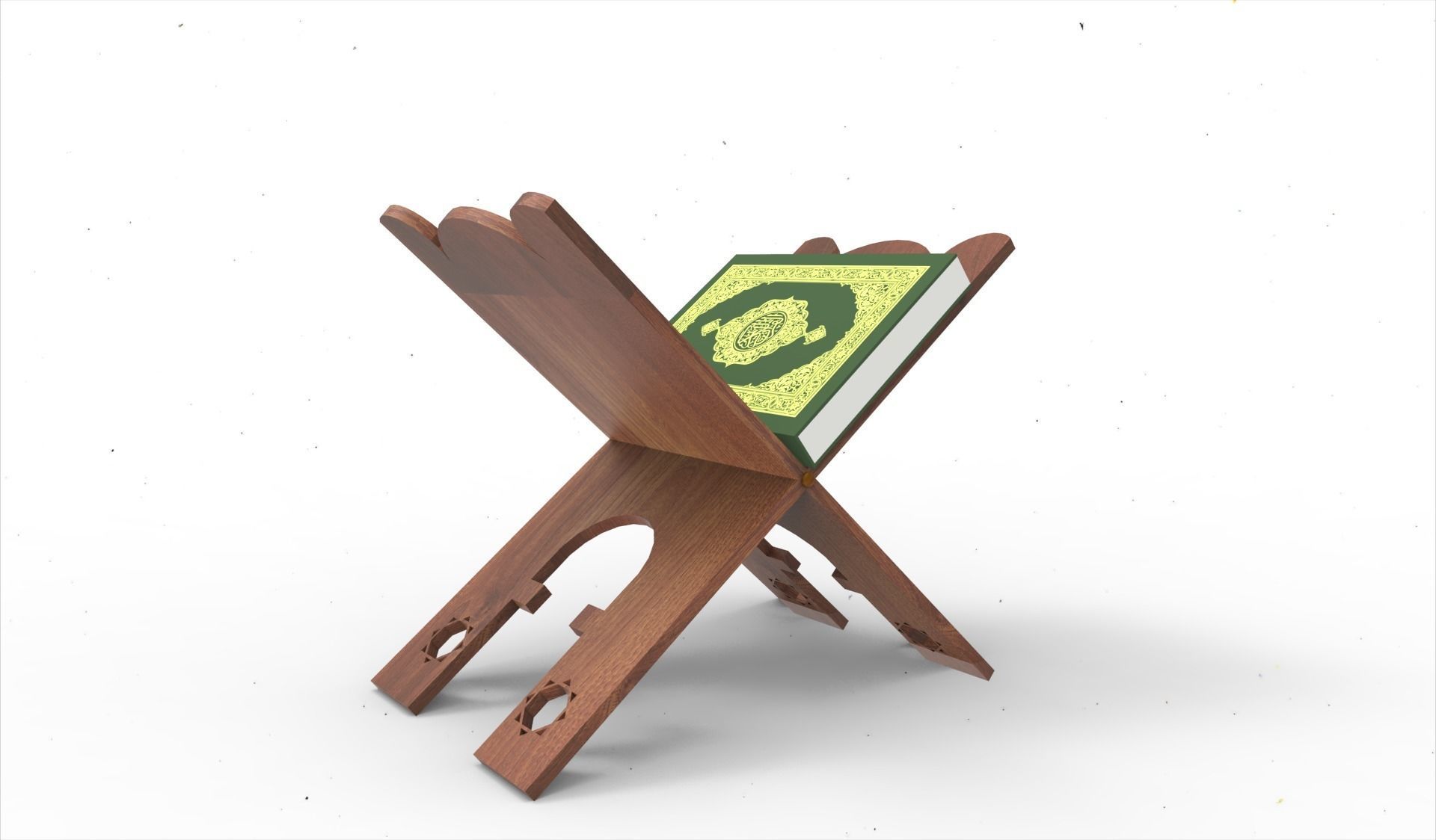 Quran support chair 3D model_1