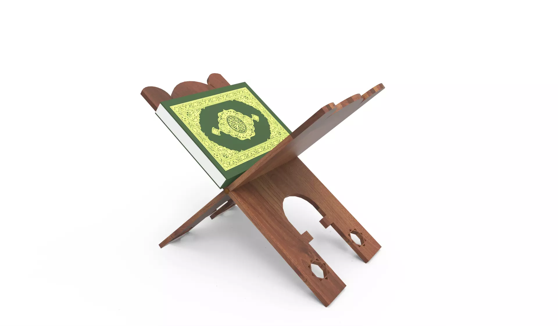 Quran support chair 3D model_0