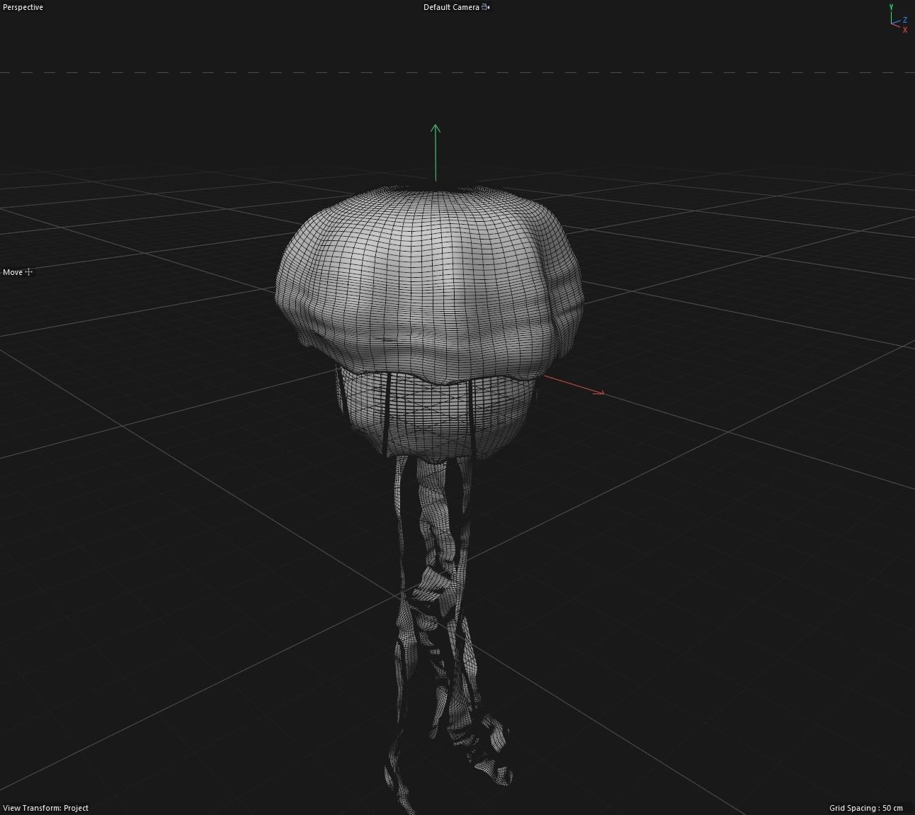 Animated Bioluminescent Jellyfish set up in Octane AND Redshift 3D model_8
