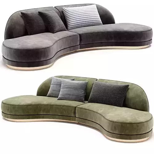 PRESTIGE Modular Sofa By Sicis 3D model