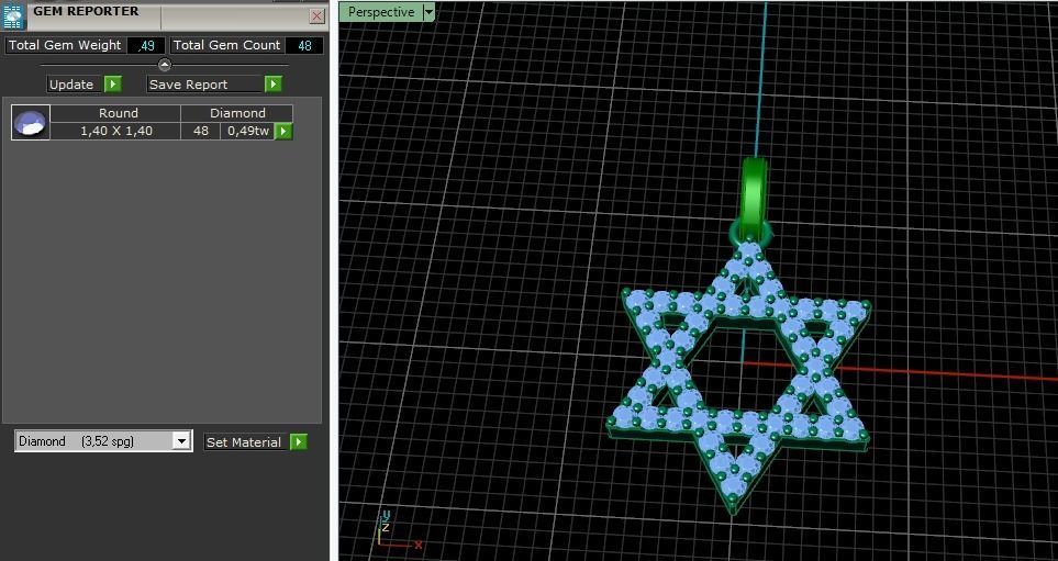 Star of David pendant Model 3862 3D print model_8
