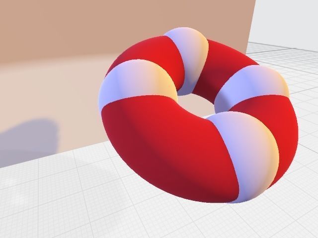  beach rubber ring 3D model 3D model_1