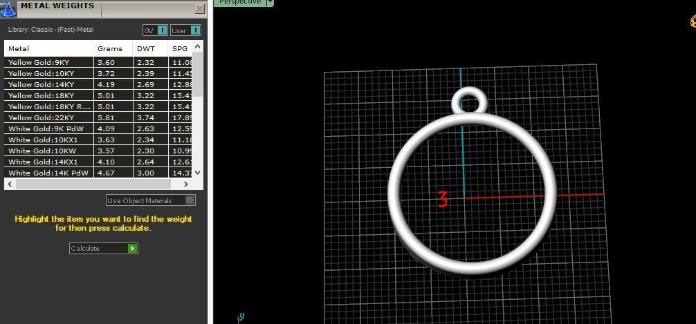 Pendant round frame Model 3846 3D print model_10