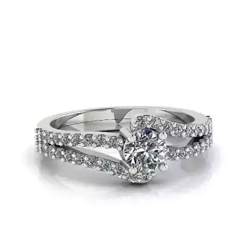 Engagement halo rings Model 3841