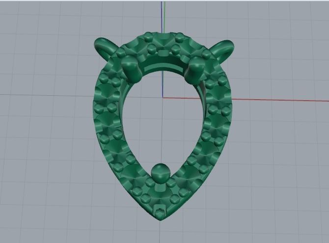 Pendant pear Model 3834 3D print model_2