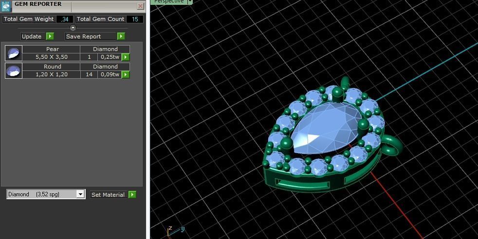 Pendant pear Model 3834 3D print model_9