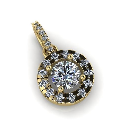 Pendant round Model 3830 3D print model_1