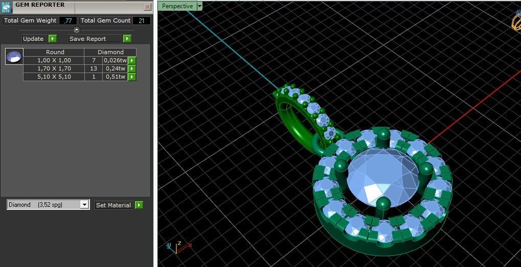 Pendant round Model 3830 3D print model_8