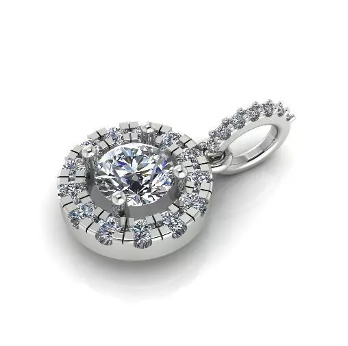 Pendant round Model 3830 3D print model_0