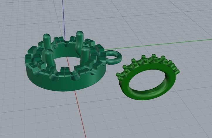 Pendant round Model 3830 3D print model_2