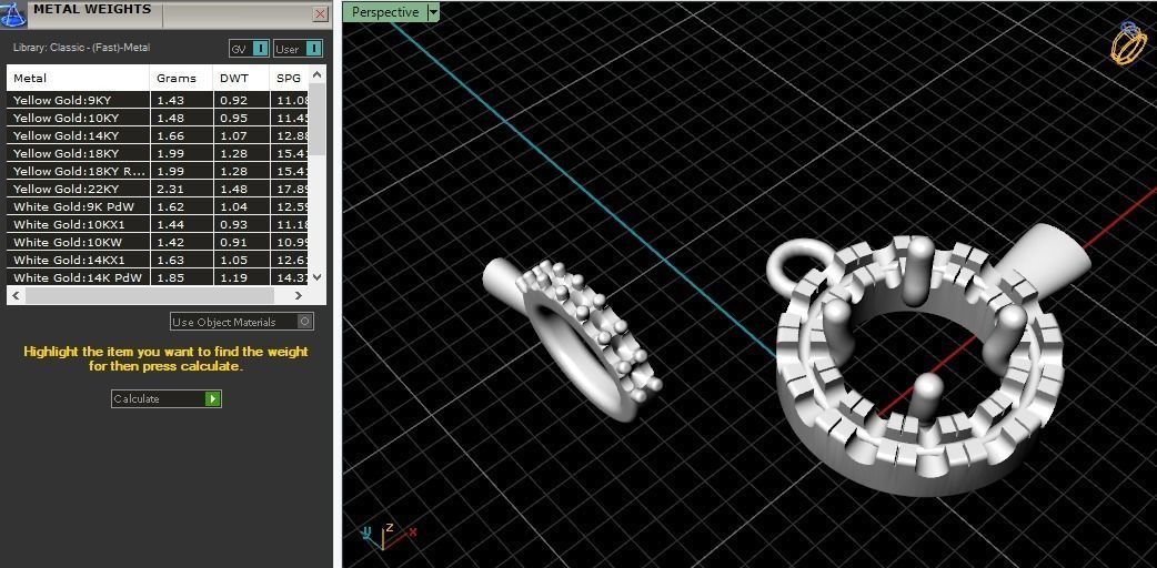 Pendant round Model 3830 3D print model_7