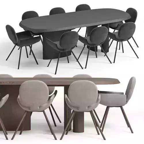 Youpi Chair And Padiglioni Table By Bonaldo