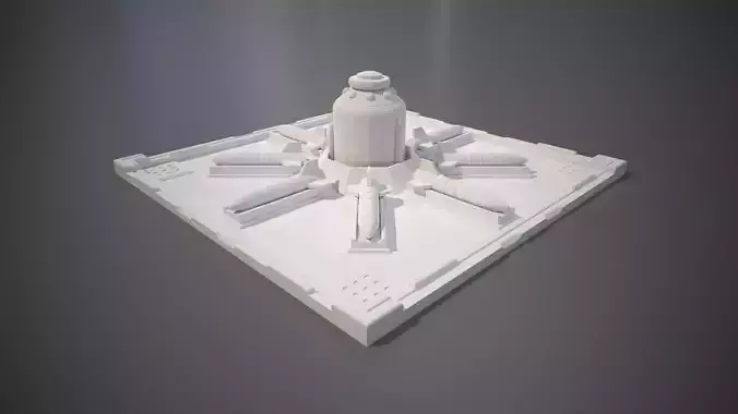 Bio-Rocket Launch Facility 3D print model
