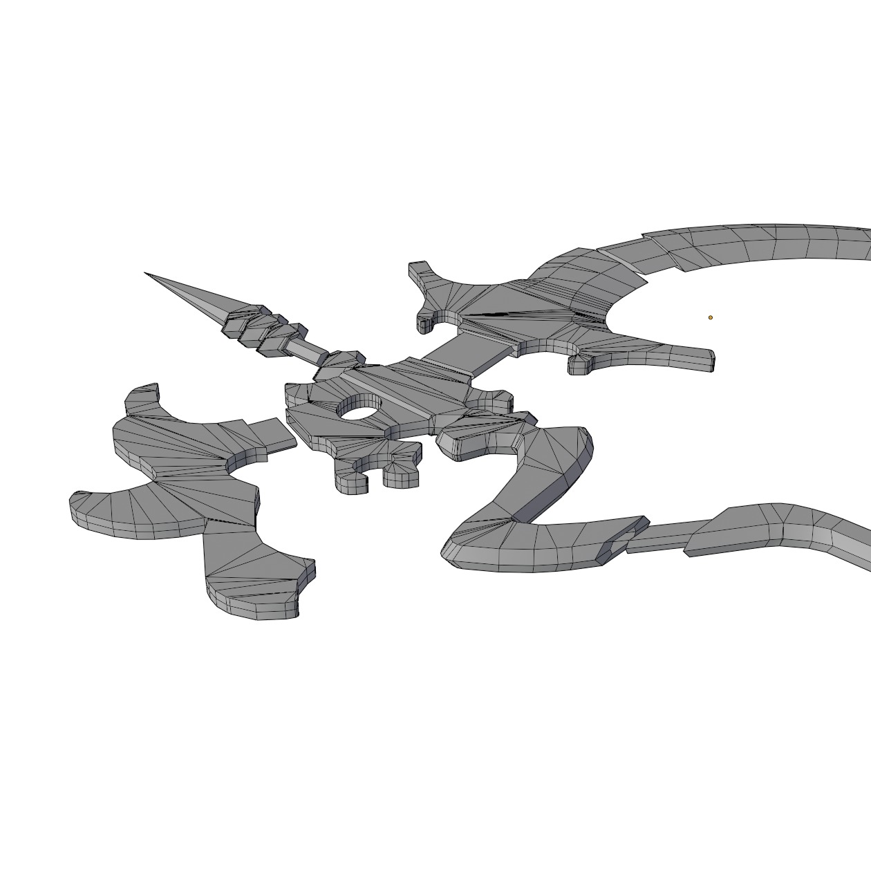 Shinoa Hiragi scythe for 3D print 3D model_8