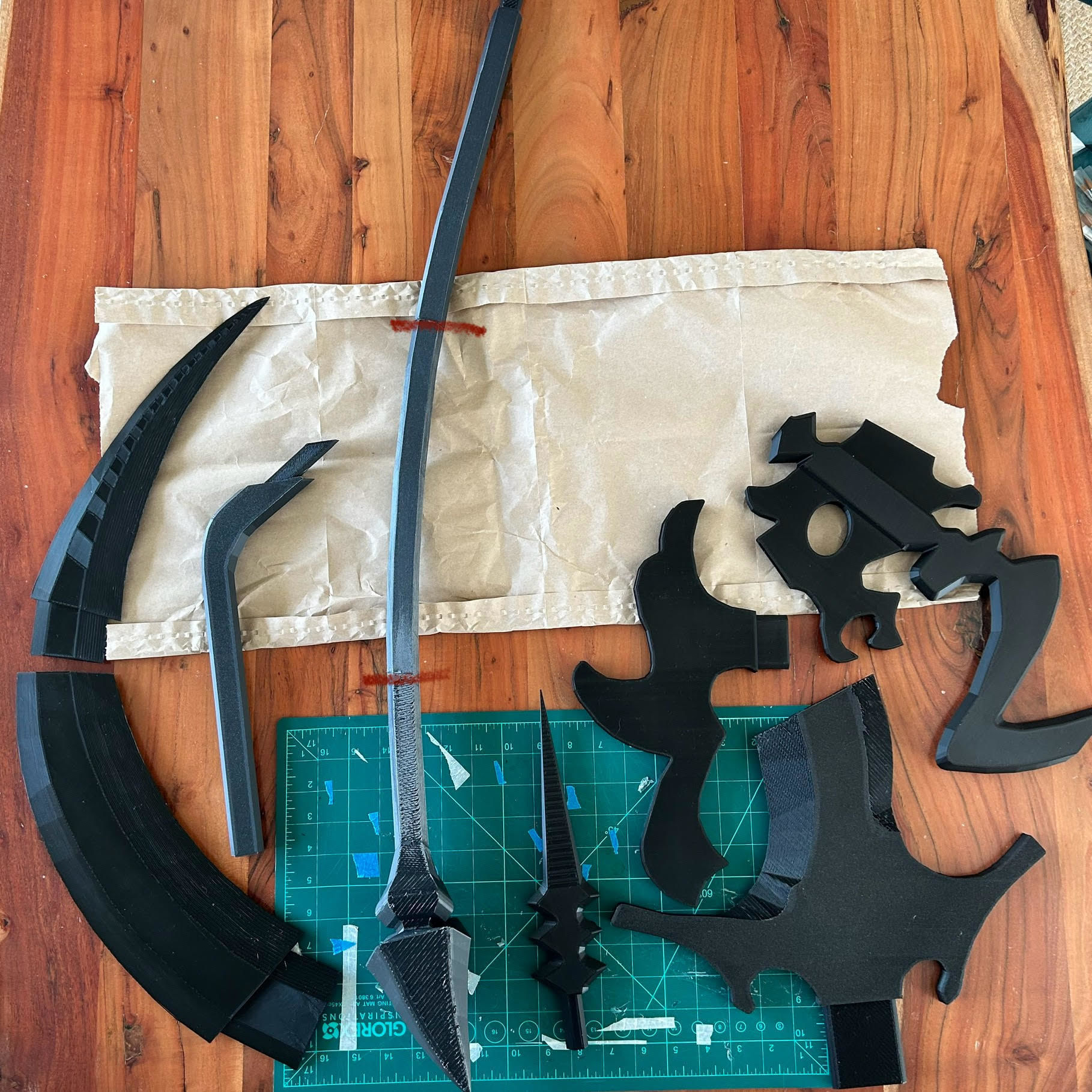 Shinoa Hiragi scythe for 3D print 3D model_2