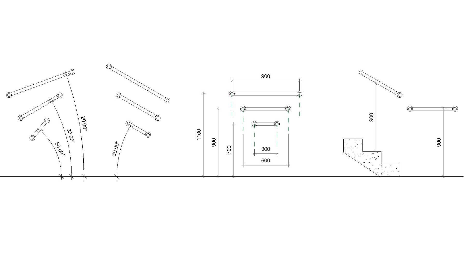 Revit Grap Bar Towel Rail Wall Based Family 3D model_5