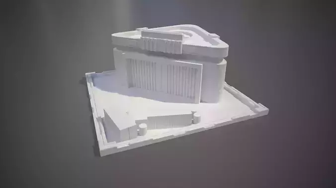Futuristic Supply Center 3D print model