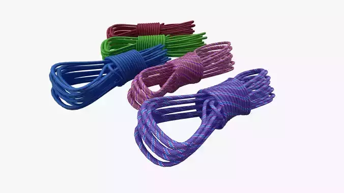 Rope Climbing Low-poly 3D model