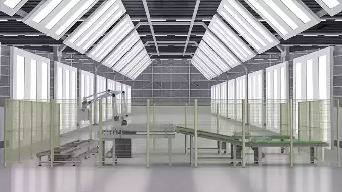 Mechanical hand material production line 