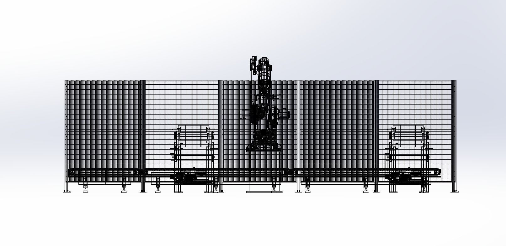 Mechanical hand material production line  3D model_8