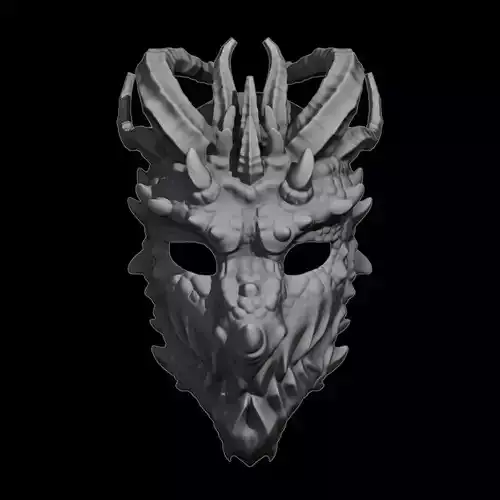 Dragon Face Mask Printable STL