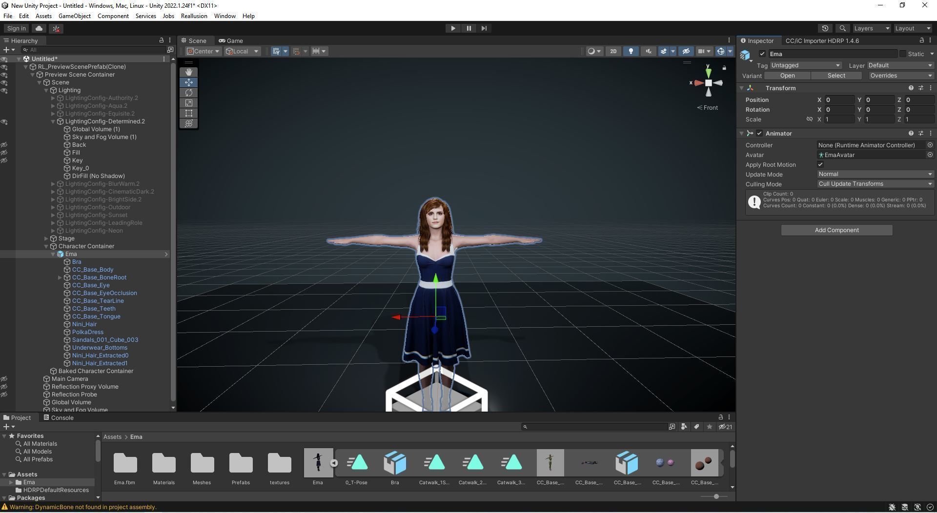 Emma Watson rigged animated  2500 free animation tutorial Low-poly 3D model_21