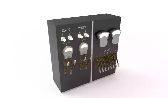 panel switch old 3D model