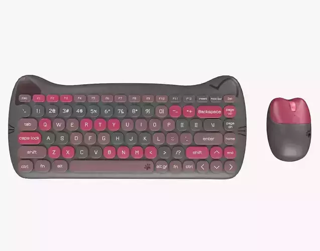 Wireless Keyboard Mouse Set Ultimate Dark Gray Version