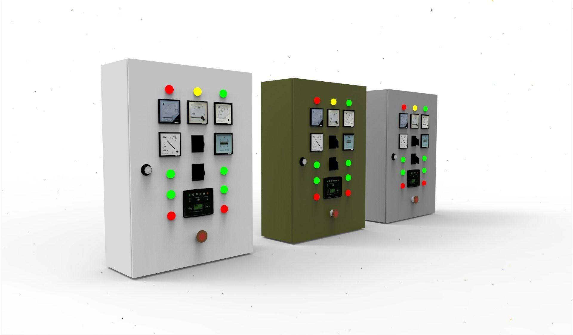 panel switch box 3D model_2
