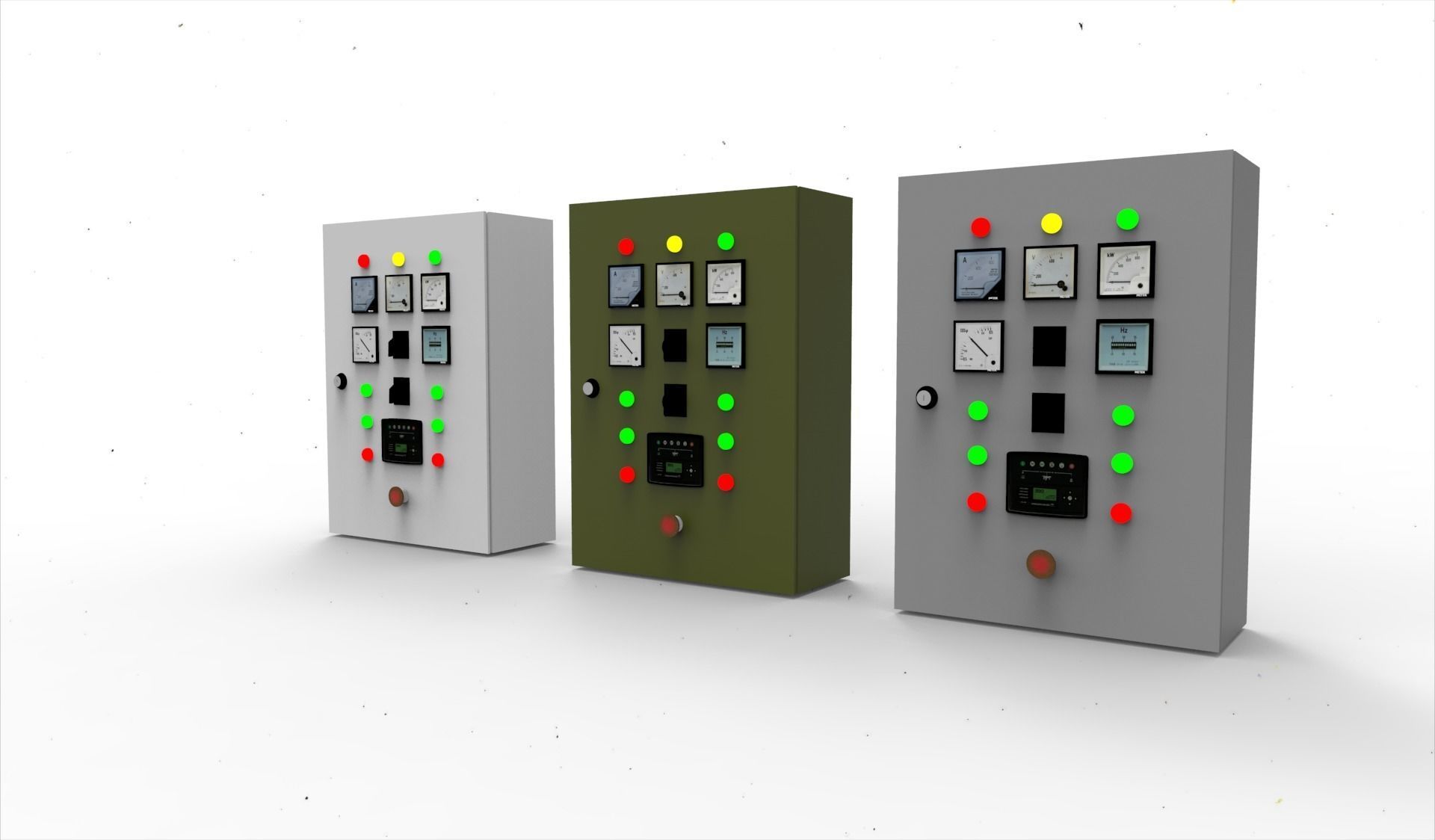 panel switch box 3D model_1