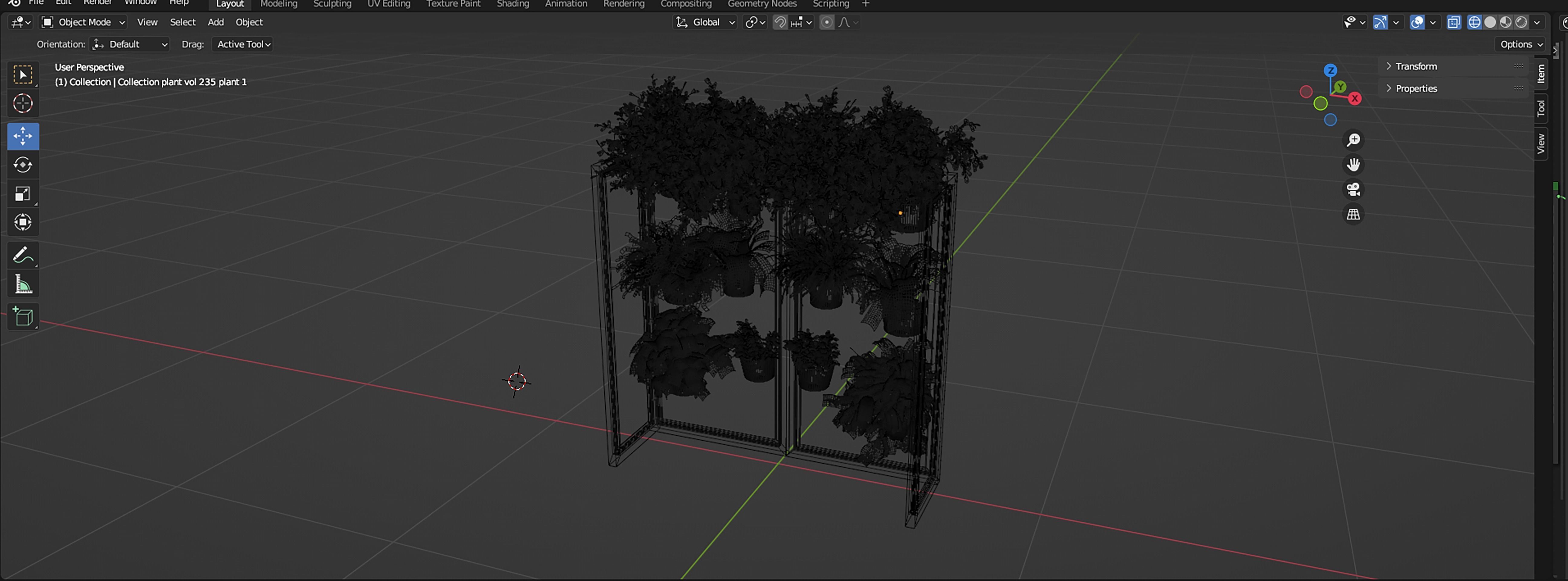 Collection plant vol 235 - blender model  3D model_7