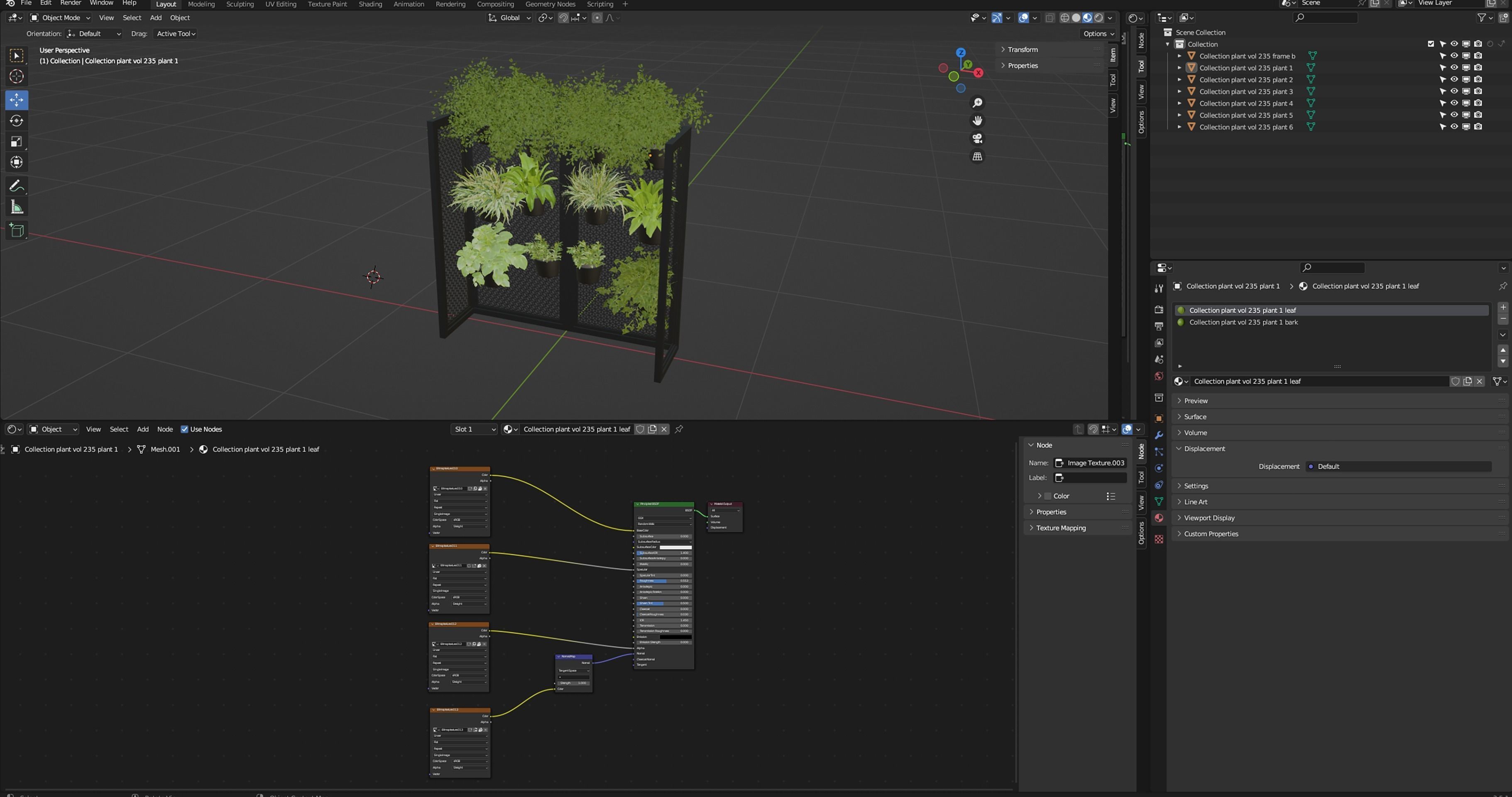 Collection plant vol 235 - blender model  3D model_6