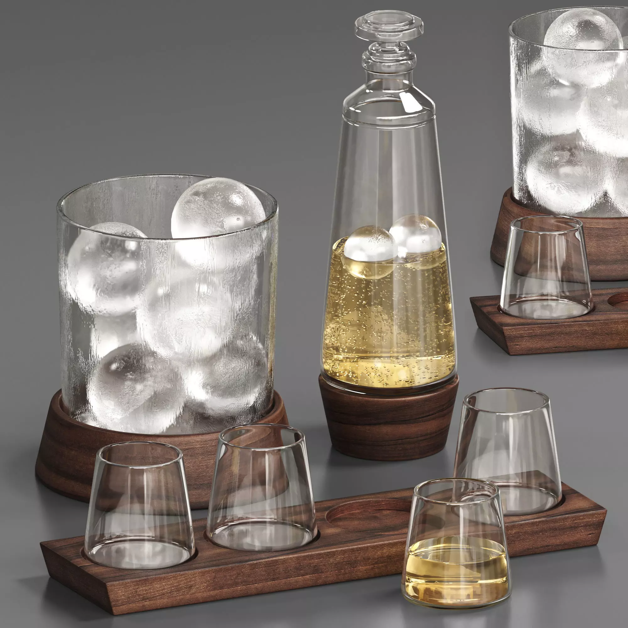 dishes tableware set 02 3D model