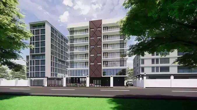 TWO BEDROOM BUILDING FLOOR PLAN