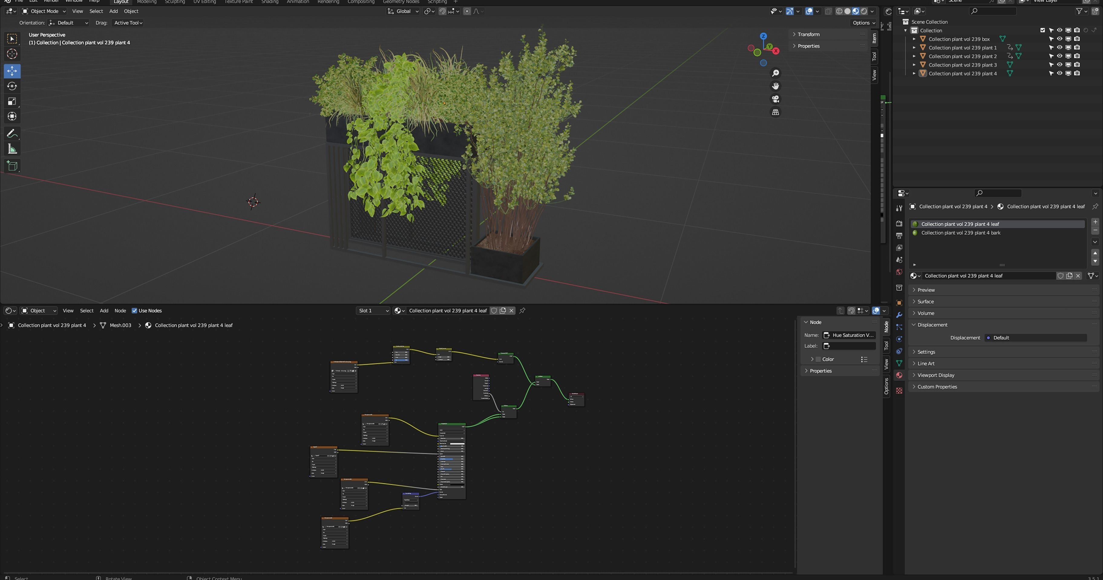 Collection plant vol 239 - blender model  3D model_6