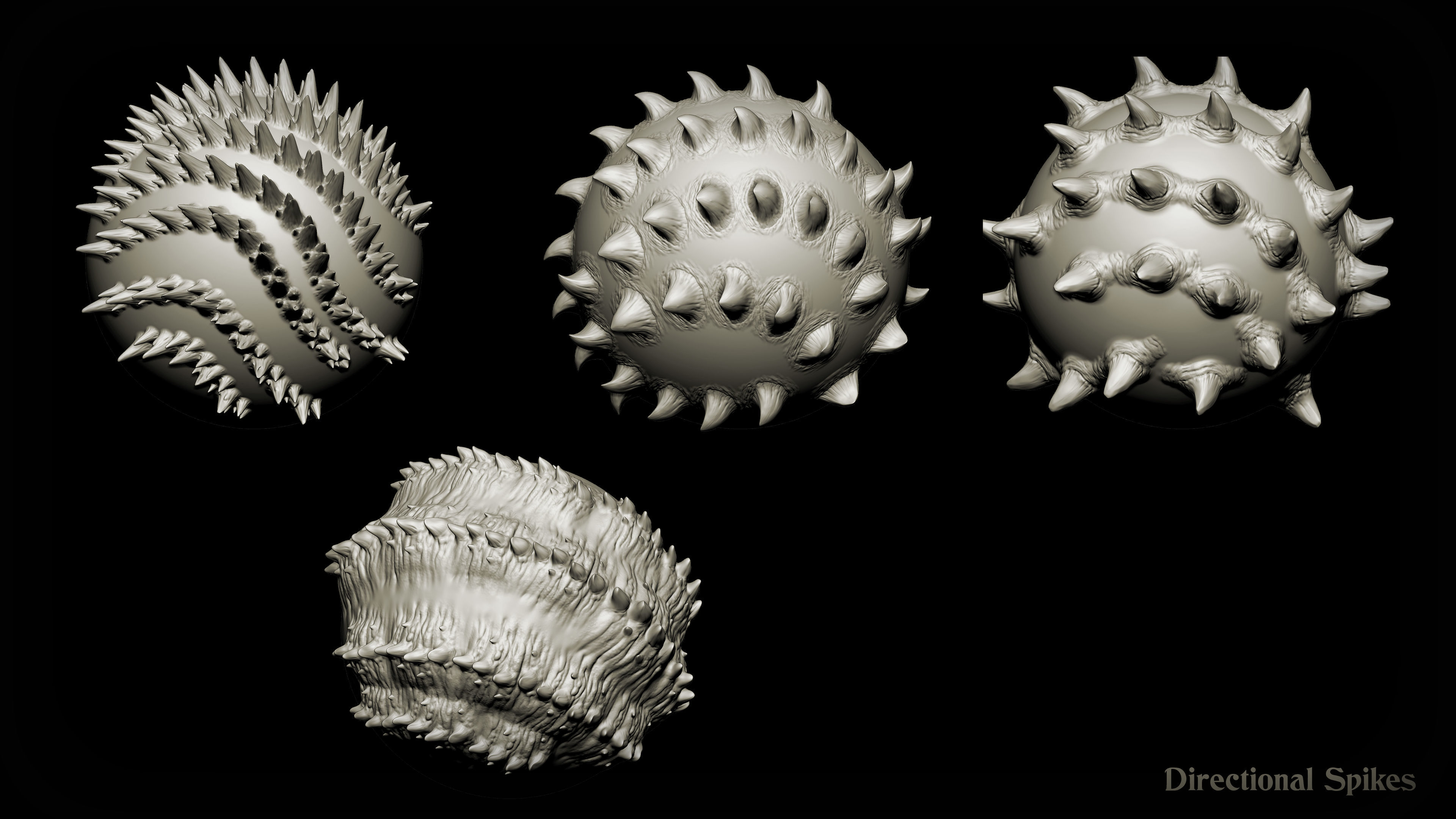 Zbrush and Blender - Cthulhu Creature 45 Brushes Pack Texture_2
